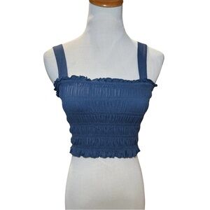American Eagle Outfitters | Navy Smocked Tank Top | Size XS